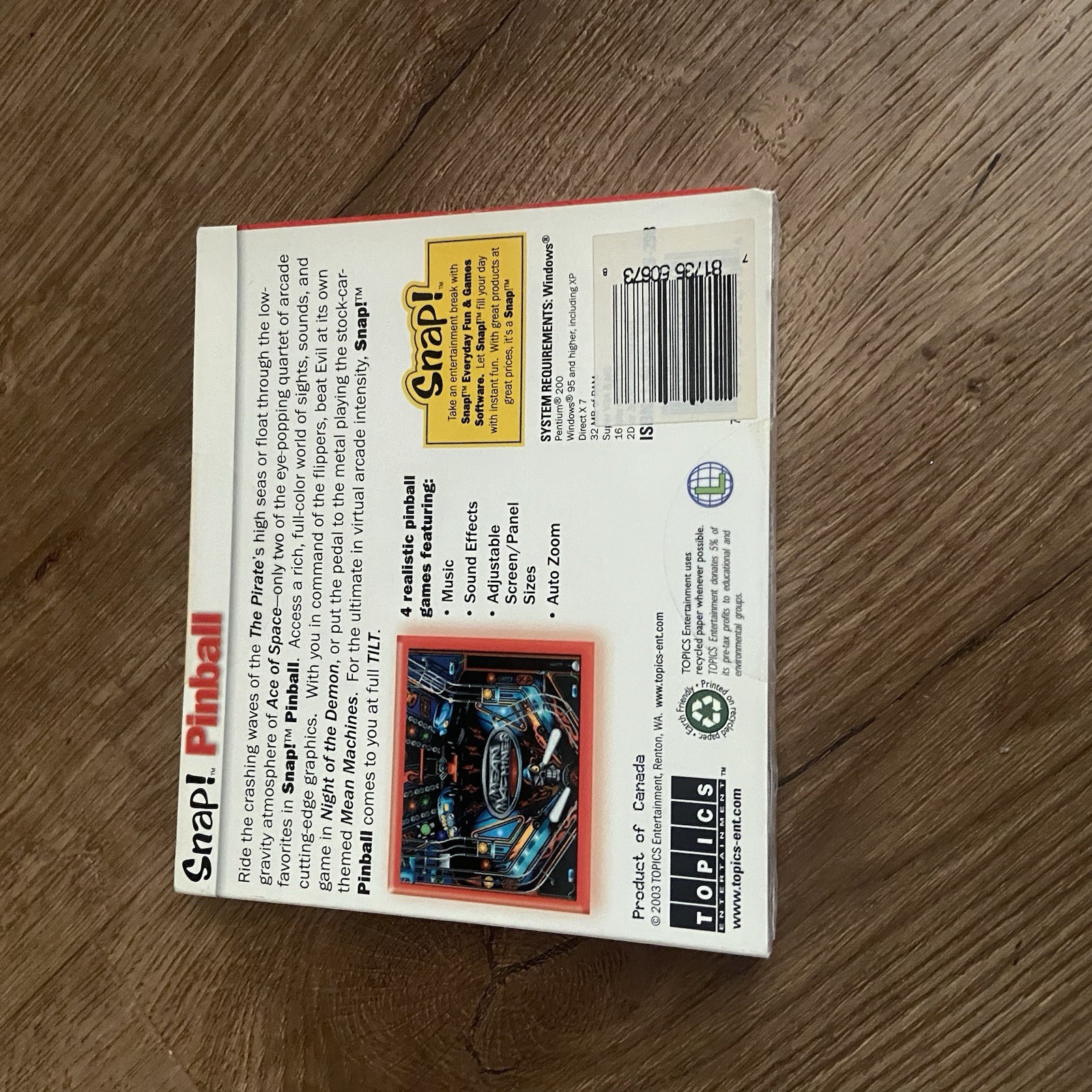 New Sealed Snap! Strike 3D Bowling PC by Topics Entertainment CD-ROM Video Game