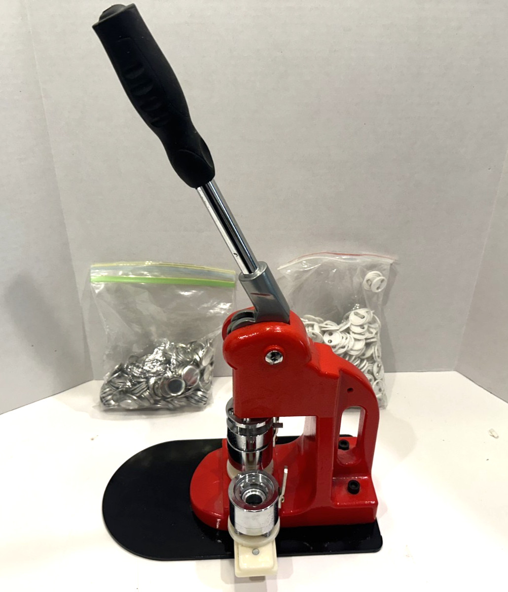 VEVOR Button Maker Badge Punch Press Machine 1" w/ Circle Cutter