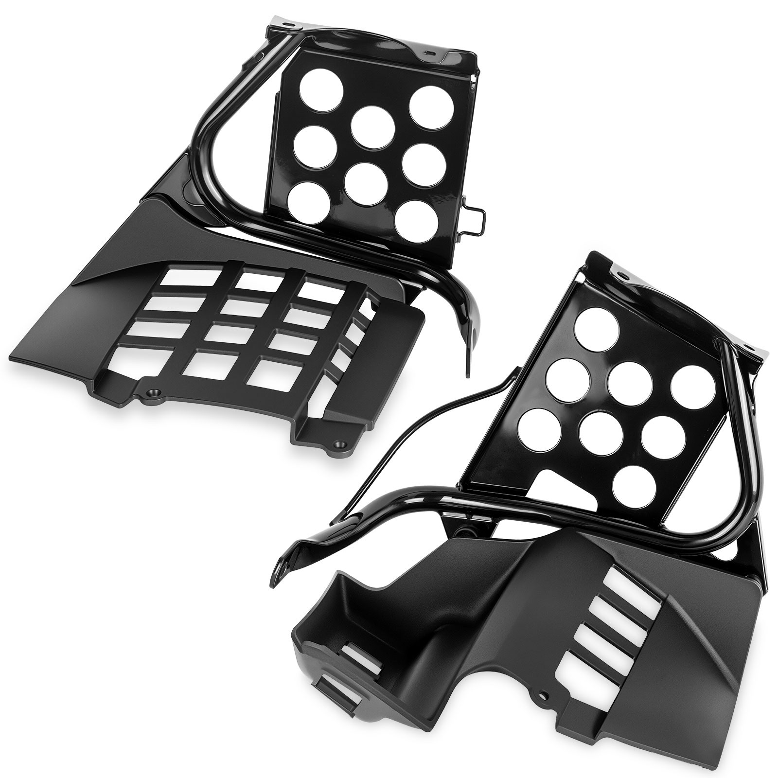 Heel Guards Footrest For Yamaha Banshee YFZ350 Left + Right Nerf Bars 1990-2006