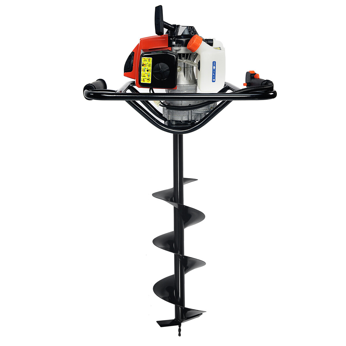 XtremepowerUS 2.5HP Post Hole Digger Gas 2-Stroke 63cc Auger Digging Powerhead