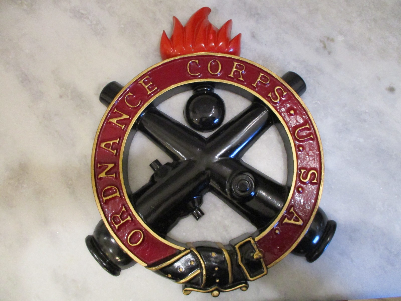 US ARMY-COMMANDER REDSTONE ARSENAL-ORDNANCE CORPS PLAQUE/AWARD/PINS-RET GENERAL