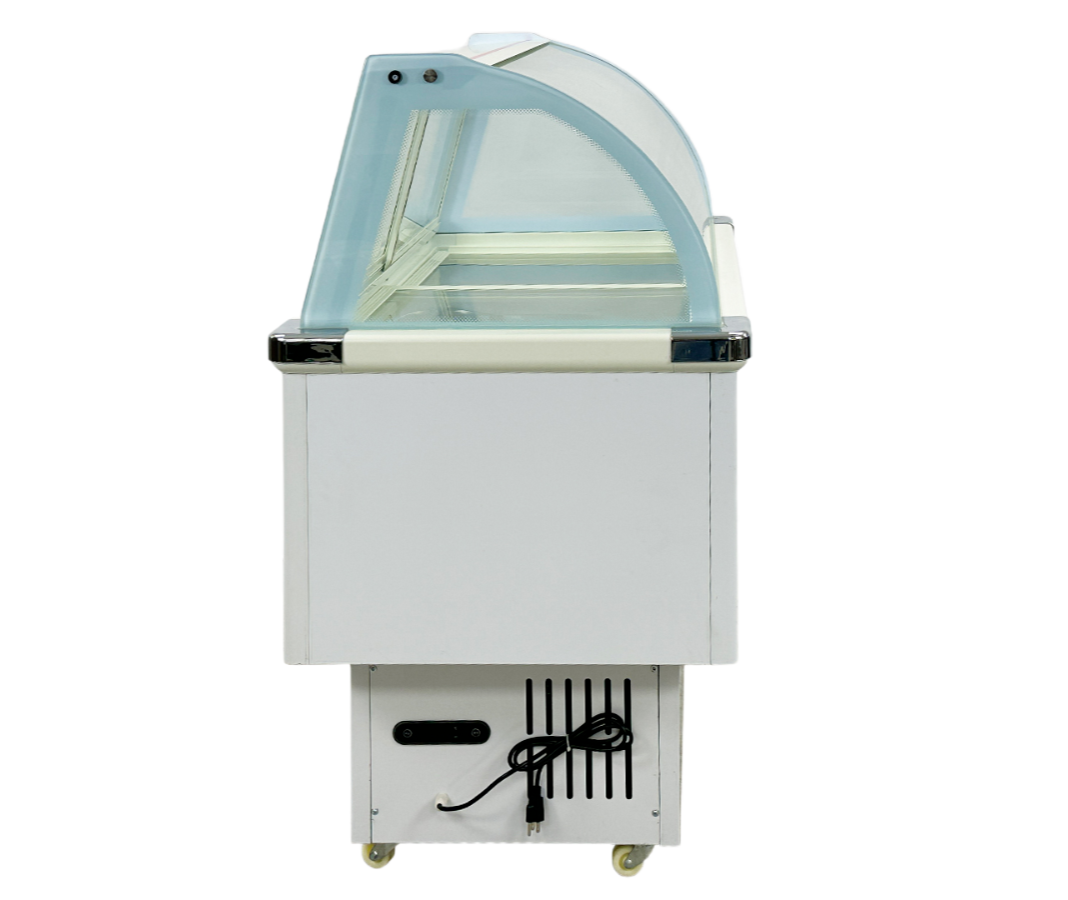 14 Pan Ice Cream Gelato Freezer Display Case 53"