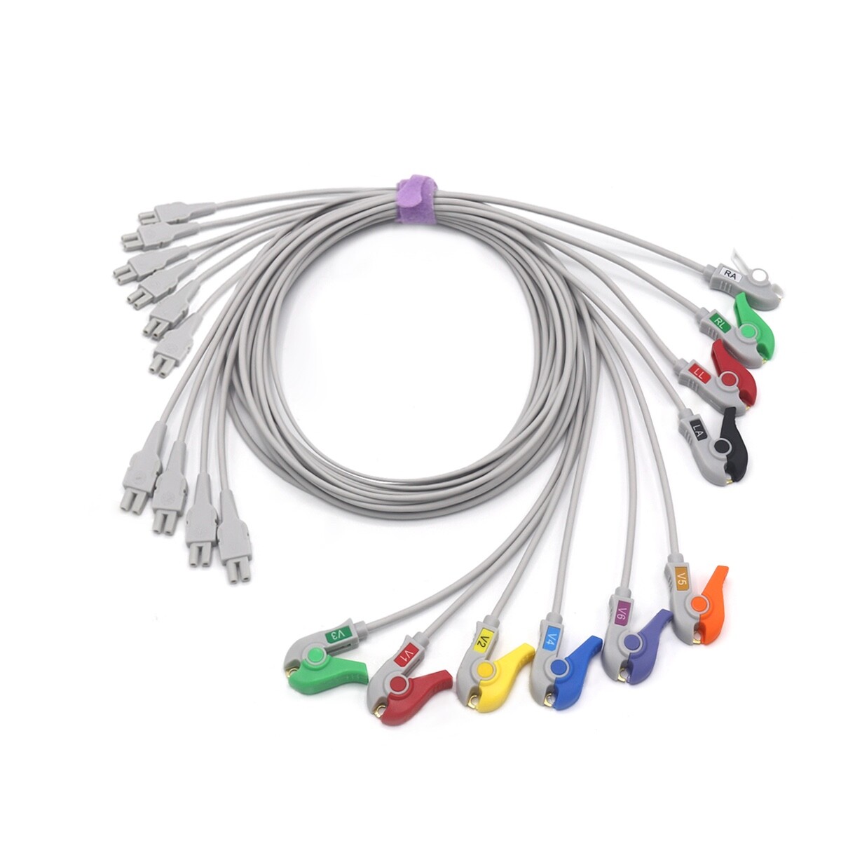 GE Marquette CAM 14 EKG 10 Leads Grabber Cable 2016032001- Same Day Shipping