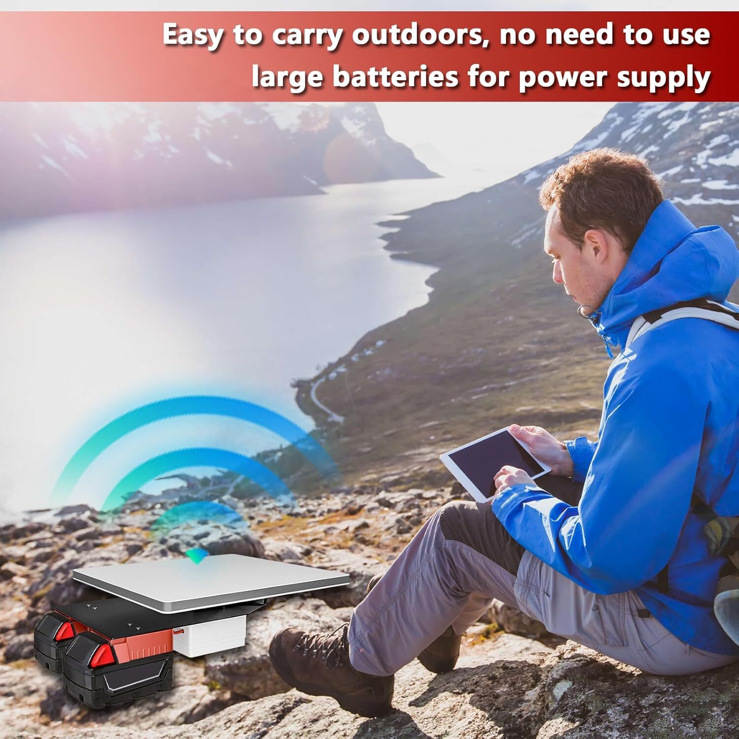 Starlink Mini Battery Adapter for Milwaukee Battery, Starlink Mini Battery Pack