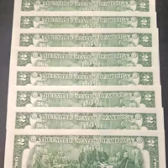 *Lot of TEN (10) 2017A CRISP $2.00 Two Bills Uncirculated Sequential Notes