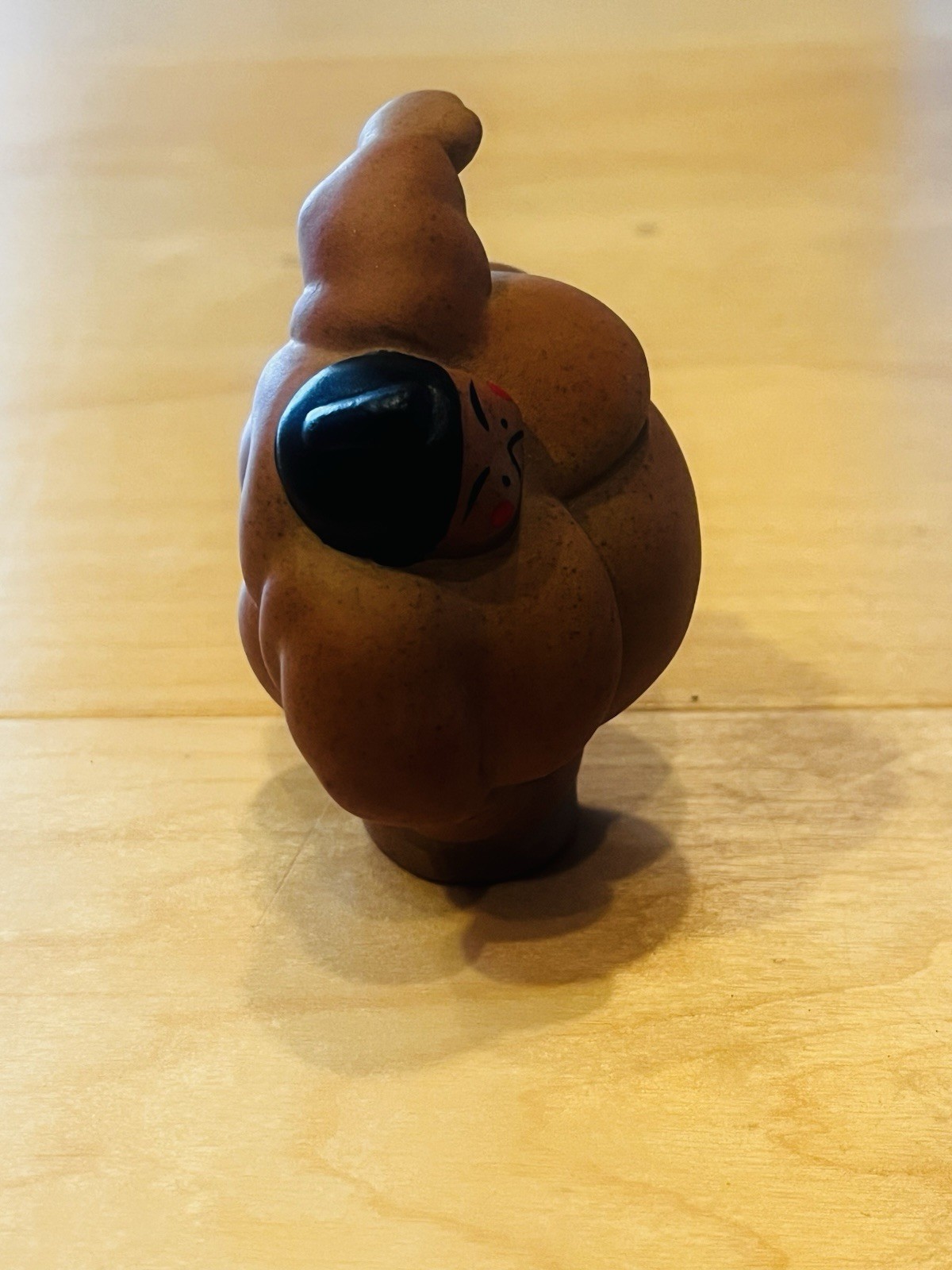 Japanese Sumo Wrestler Figurine Ceramic Shiko Pose Funny Japan Decor BIN A