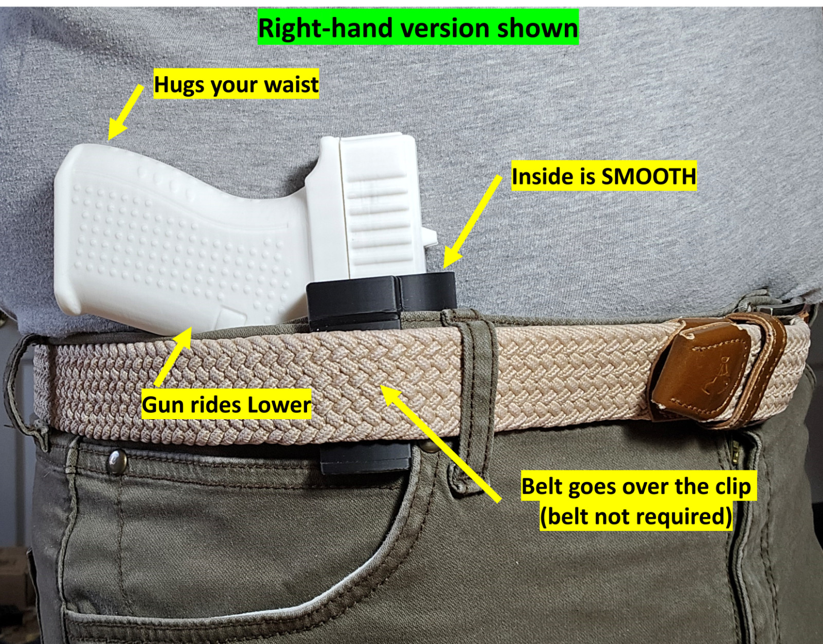 GLOCK 19 19 MOS, 23 Holster In Waistband IWB Conceal Carry. USA Made Ships FREE