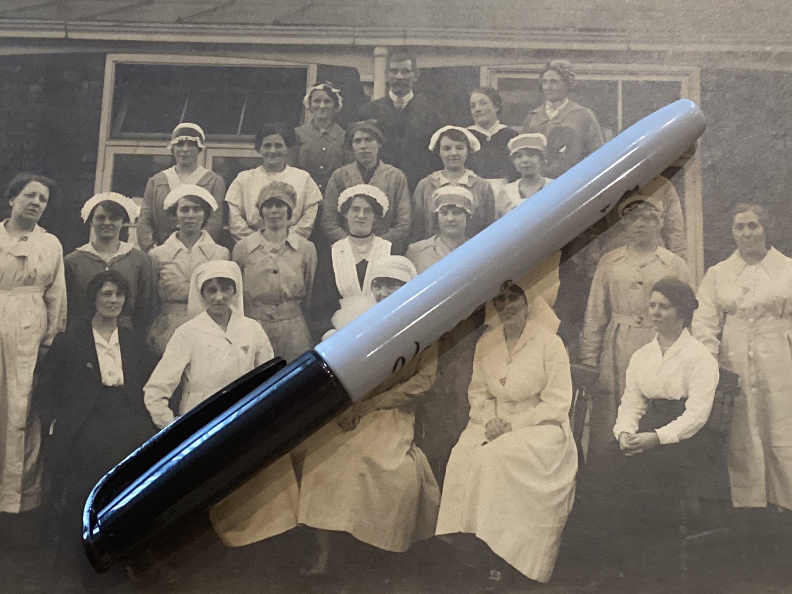 Original Photo WWI Workers Munition Workers Canary Girls