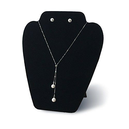 6 Pieces Black Velvet Necklace Display Jewelry Display for Selling and Shows