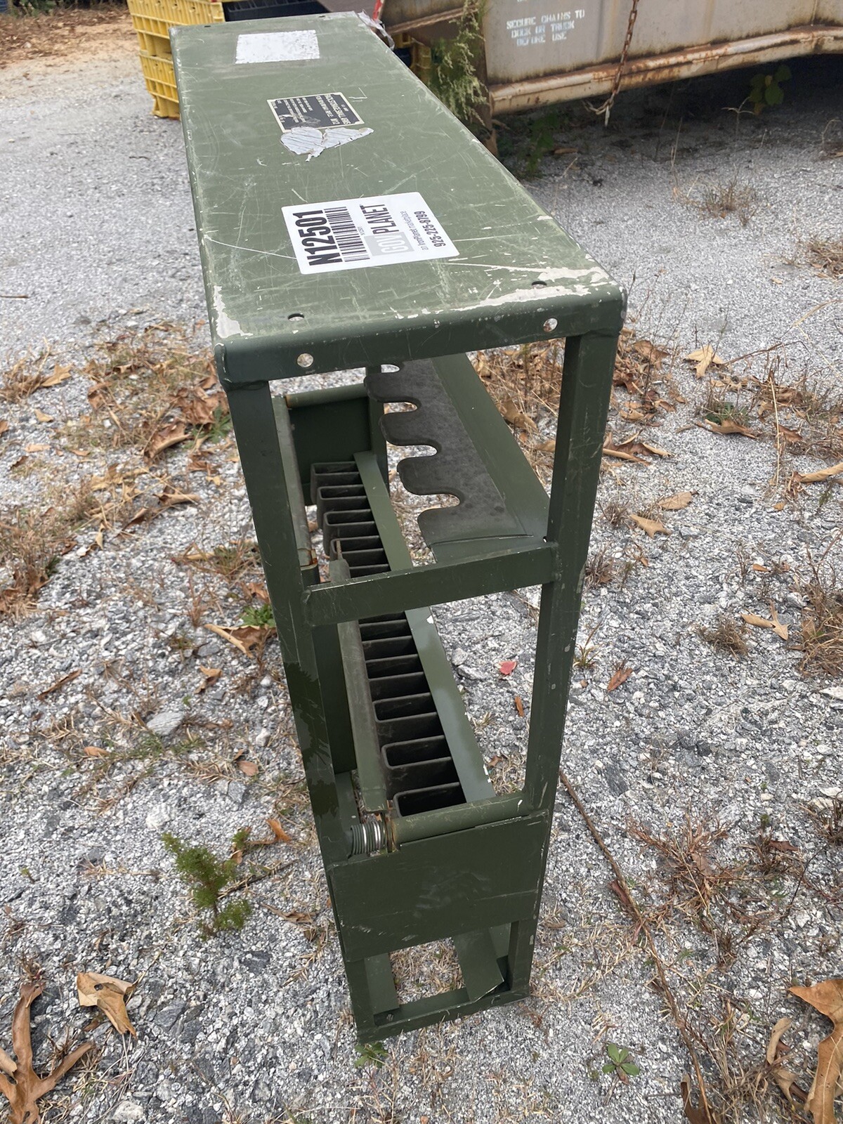 Military SMALL ARMS 10 RIFLE GUN RACK STORAGE Lockable Gun Army M12, Can Ship