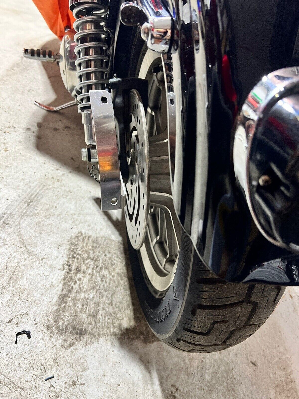 Curved License Plate Relocation Bracket for HARLEY DAVIDSON SPORTSTER All Years