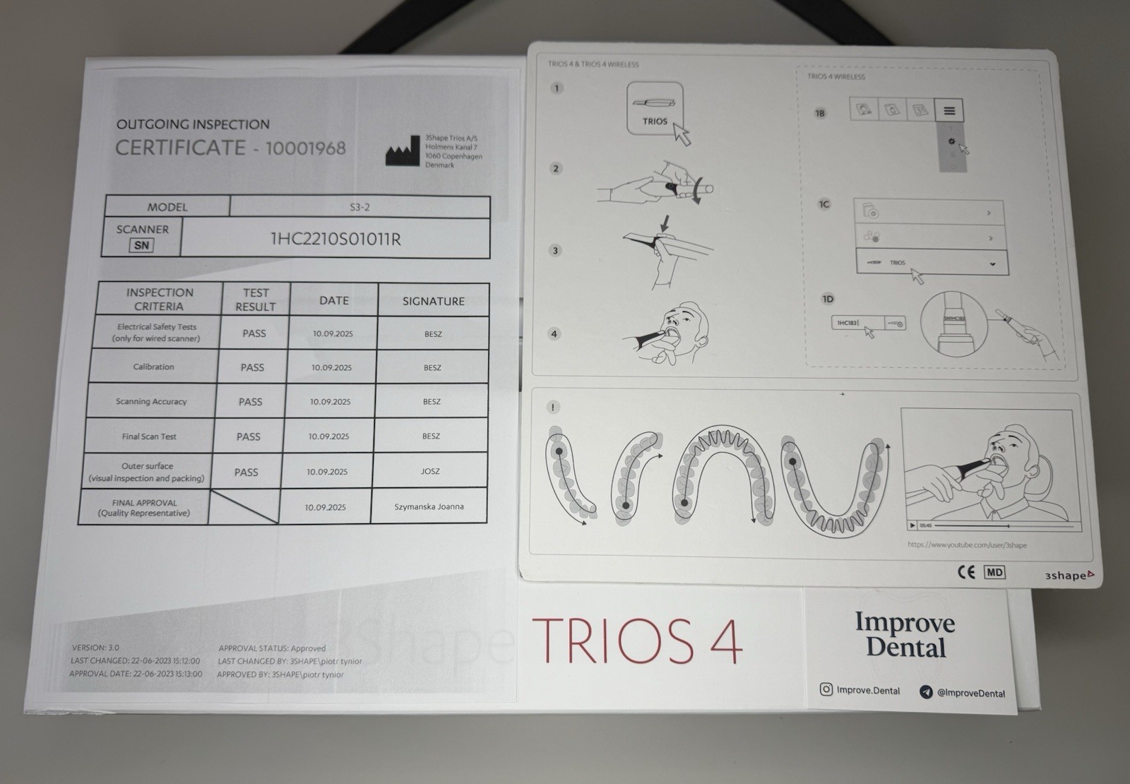 3Shape Trios 4 Wireless Dental Scanner 3+ years Warranty Software and License!!!