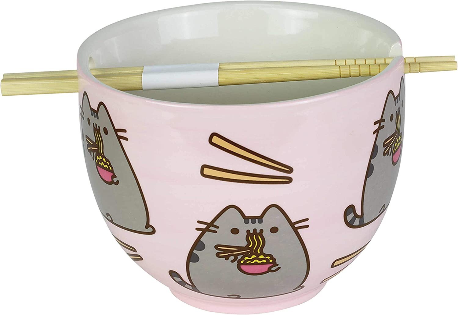 Enesco 6004629 Pusheen By Our Name Is Mud Ramen Bowl And Chopsticks Set