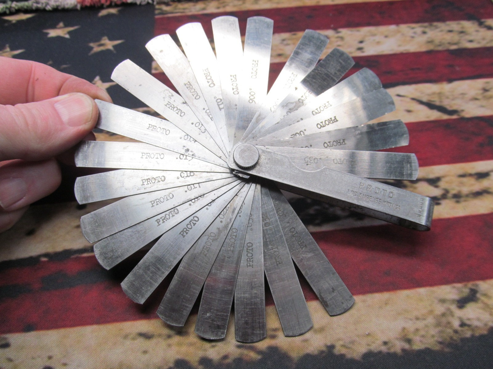 Vintage PROTO Feeler Gage No. 000AA - Made In USA - Los Angeles Mfd USA