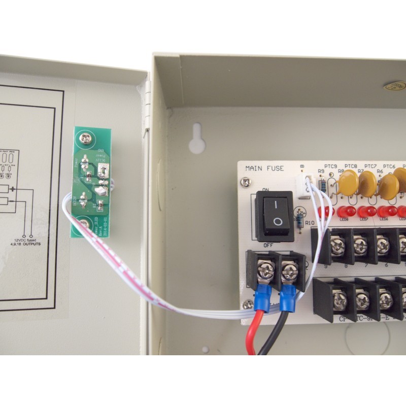 8 Channel 9 Port 12V DC Power Distributed Supply Box for CCTV Security Camera