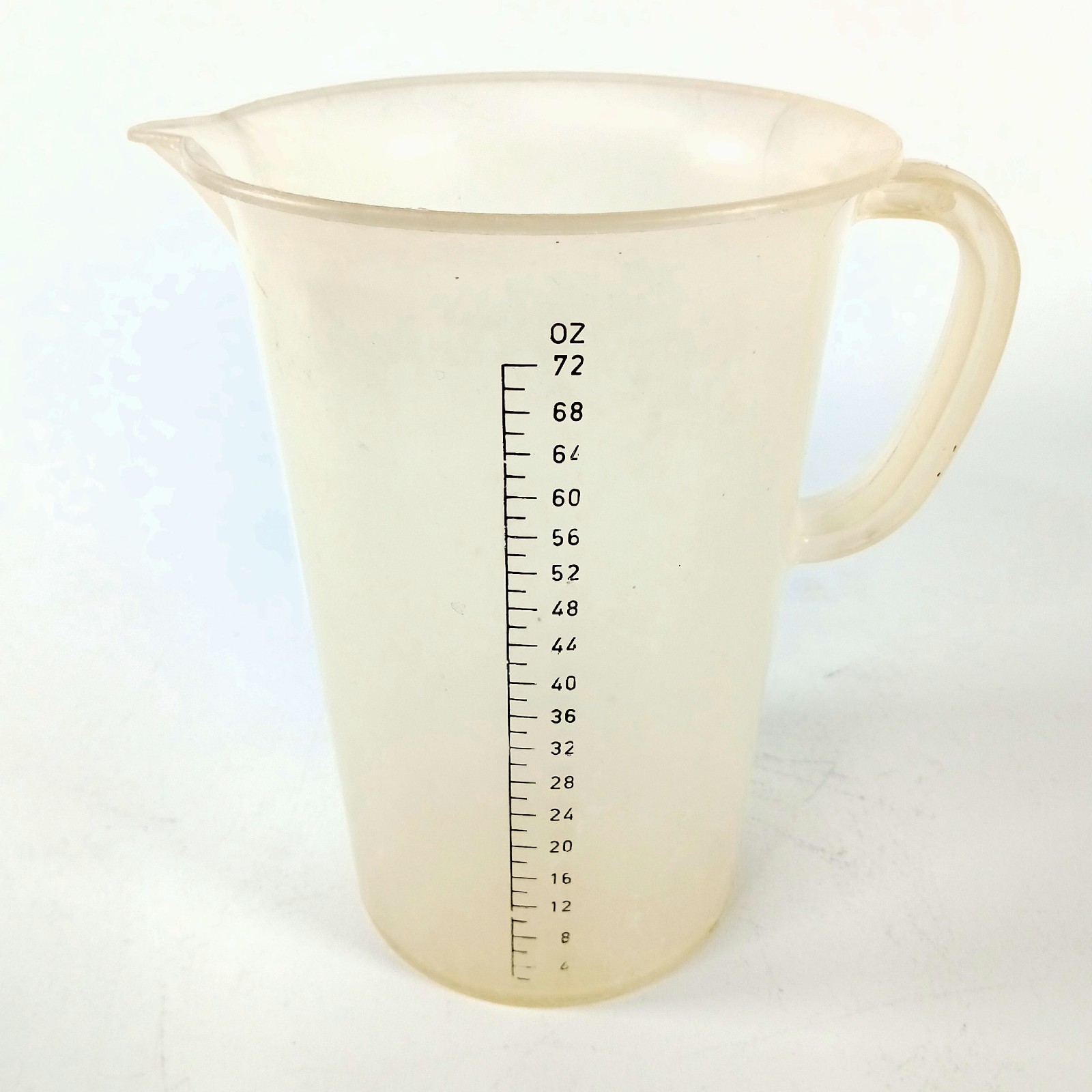 2 Ltr VITRI Heavy Duty Plastic Darkroom Beaker/Pitcher Germany 8" Tall