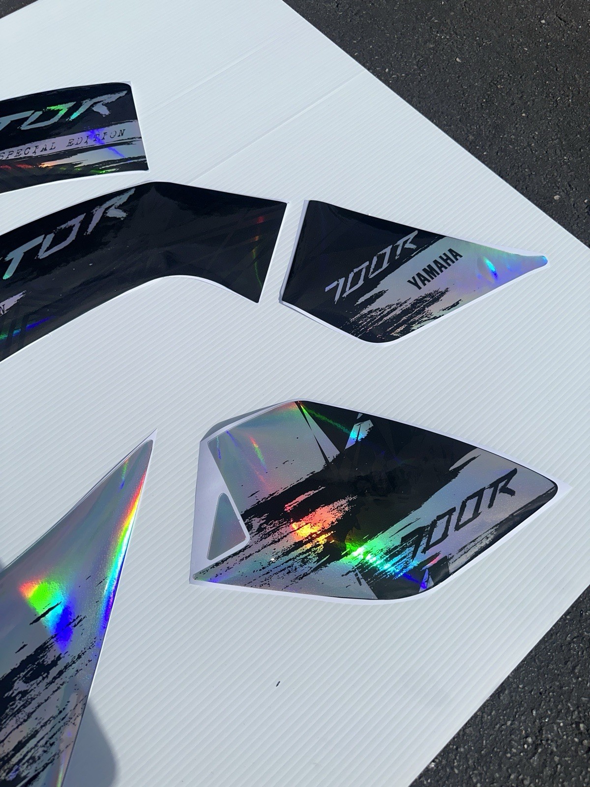 2022 YAMAHA RAPTOR 700R SE full graphics kit THICK AND HIGH GLOSS HOLOGRAPHIC