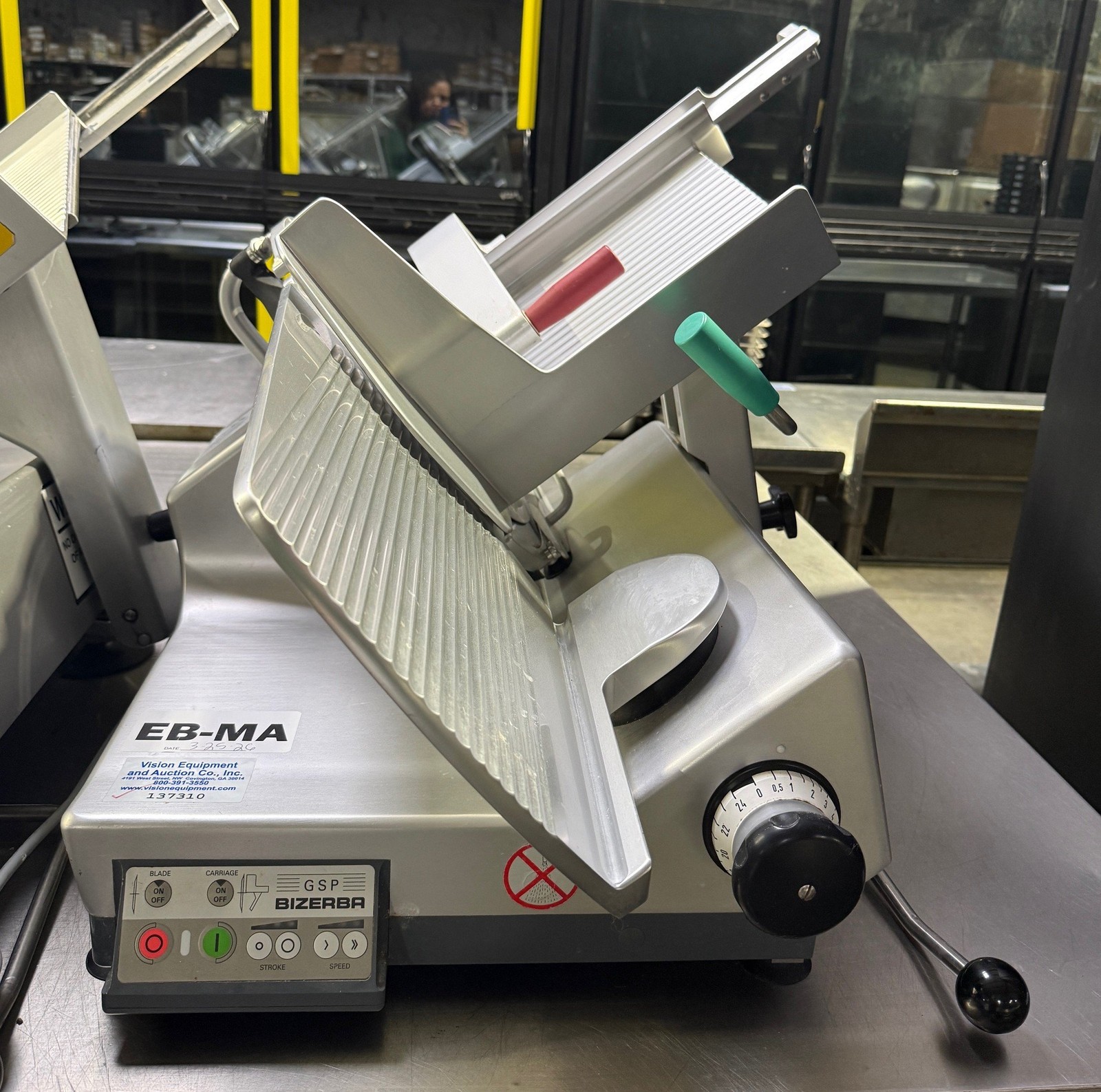 BIZERBA GSP HD AUTOMATIC GRAVITY COMMERCIAL DELI MEAT CHEESE SLICER