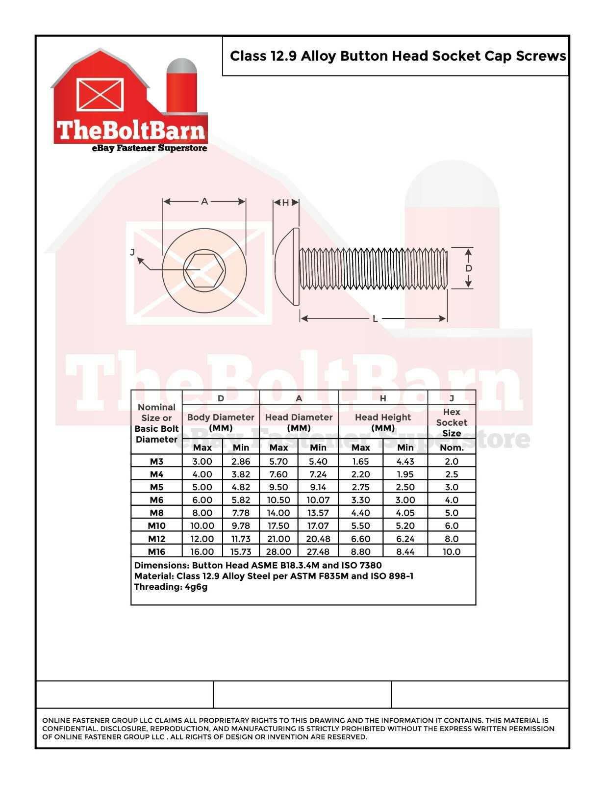 #10-32 Alloy Button Socket Head Cap Screws Bolts Fine Black Oxide (Pick Size)