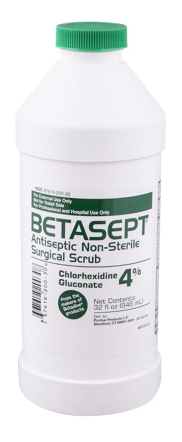 (2 Pack) BETASEPT Antiseptic Surgical Scrub Chlorhexidine Gluconate 32 oz 4/2026