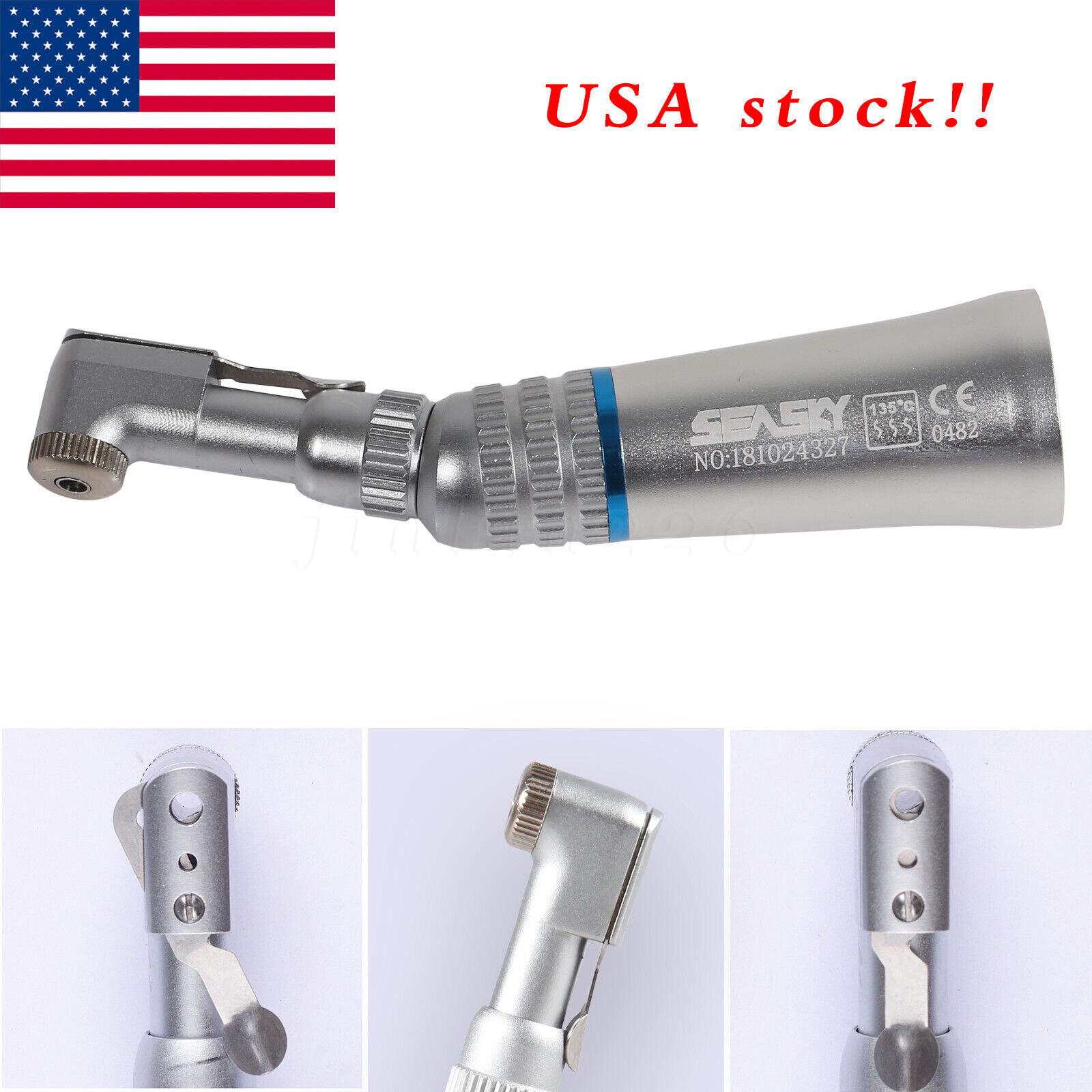 NSK Style Dental Slow Low Speed Contra Angle Handpiece Latch E-Type Attach YP2/4