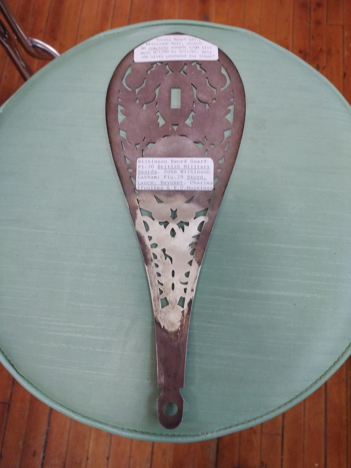 British English Scotland Scottish 1880 Thistle Basket Hilt Guard Part Repo