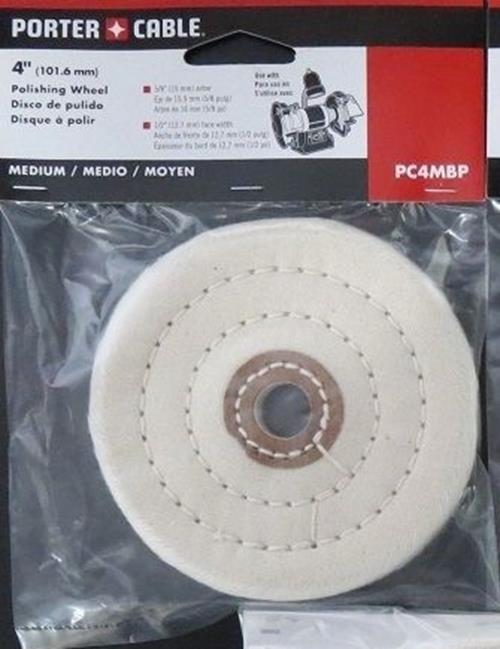 Porter Cable PC4MBP 4" Firm Buffing Pad White