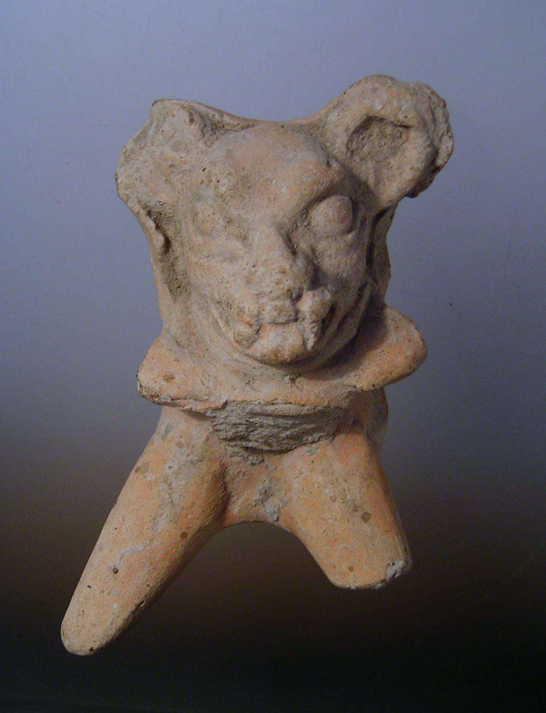 Pre Columbian Mayan Jaguar Pottery Fragment