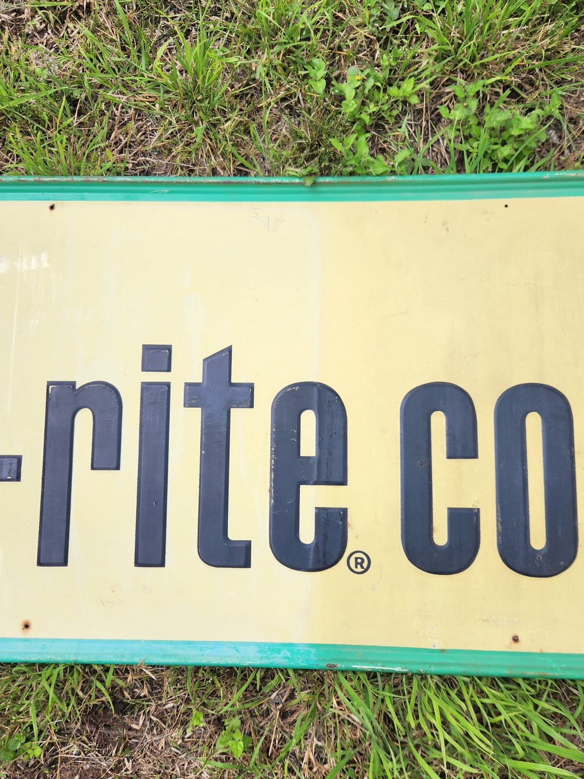 Large 54" Vintage Diet Rite Cola Sign Embossed Self Framed Soda Pop Gas Station