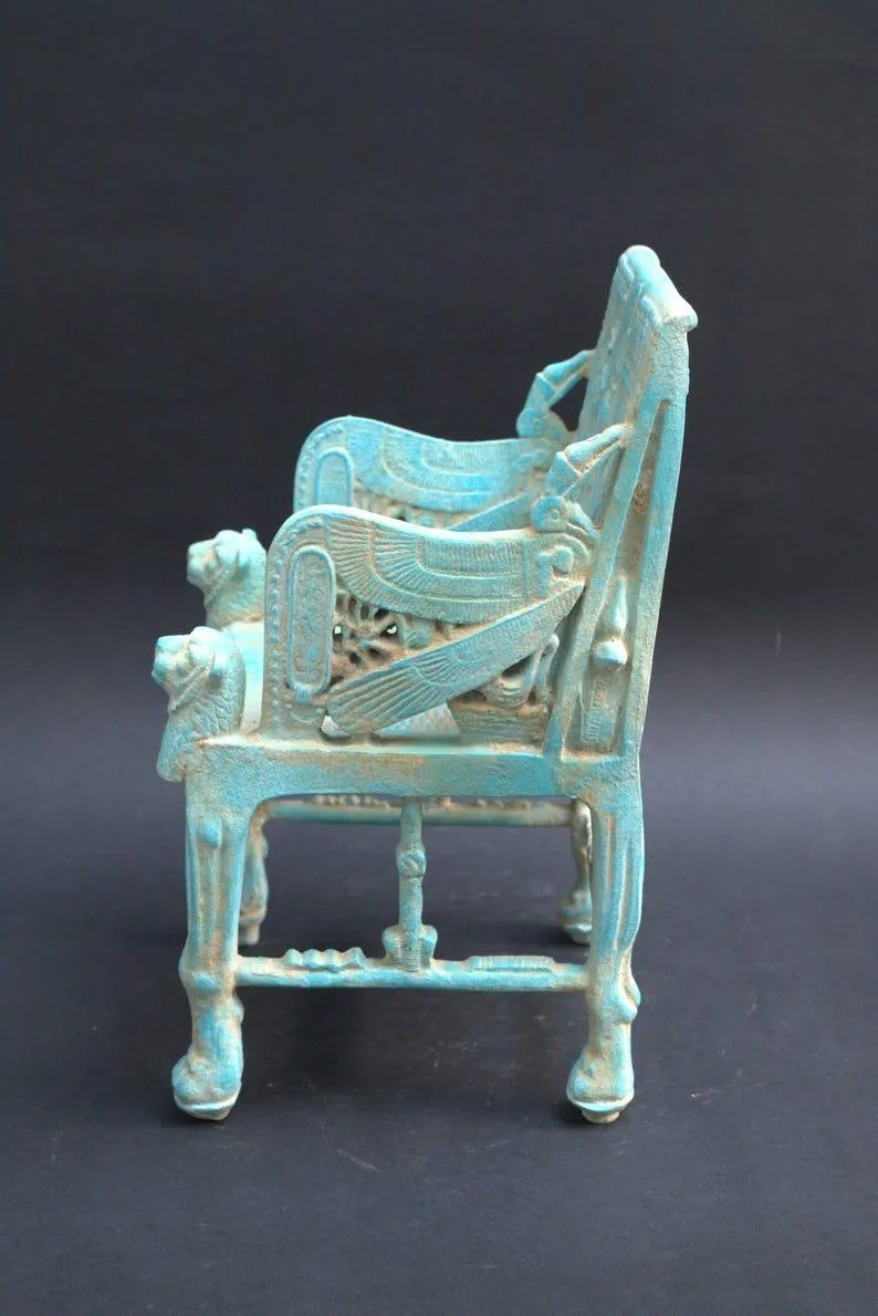 RARE ANCIENT EGYPTIAN ANTIQUITIES Chair Throne for Pharaonic King Tutankhamun BC