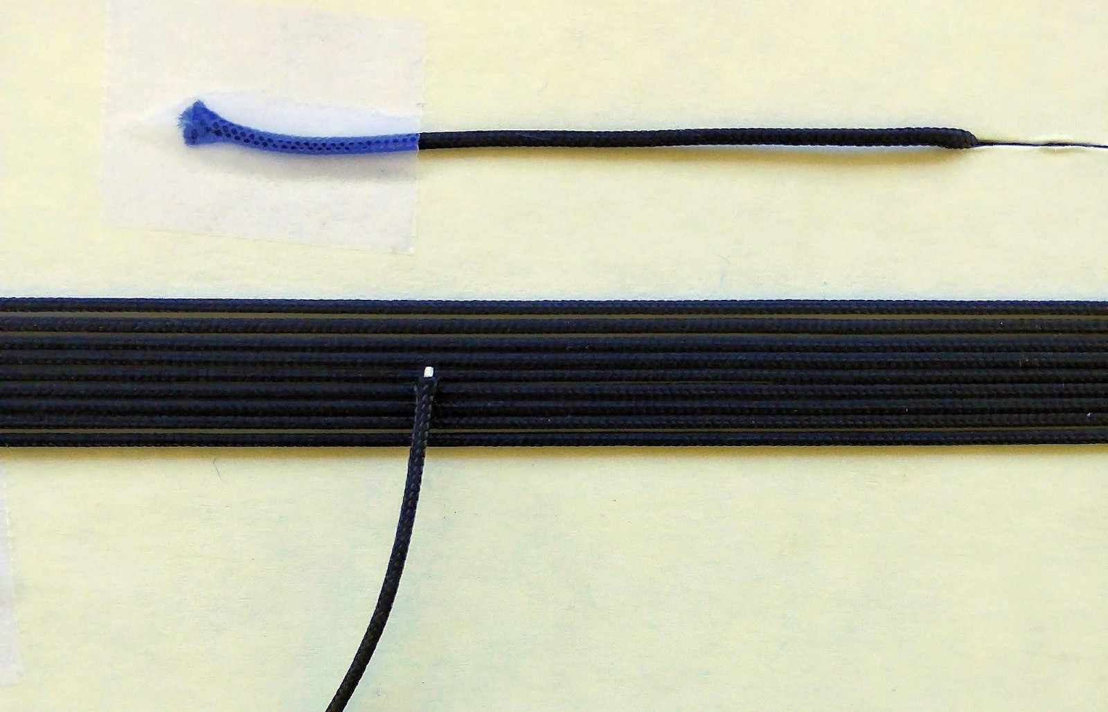 12-ft Braided Dial Cord String for Vintage Tube Radio Tuner 0.040" (1.0mm) Black