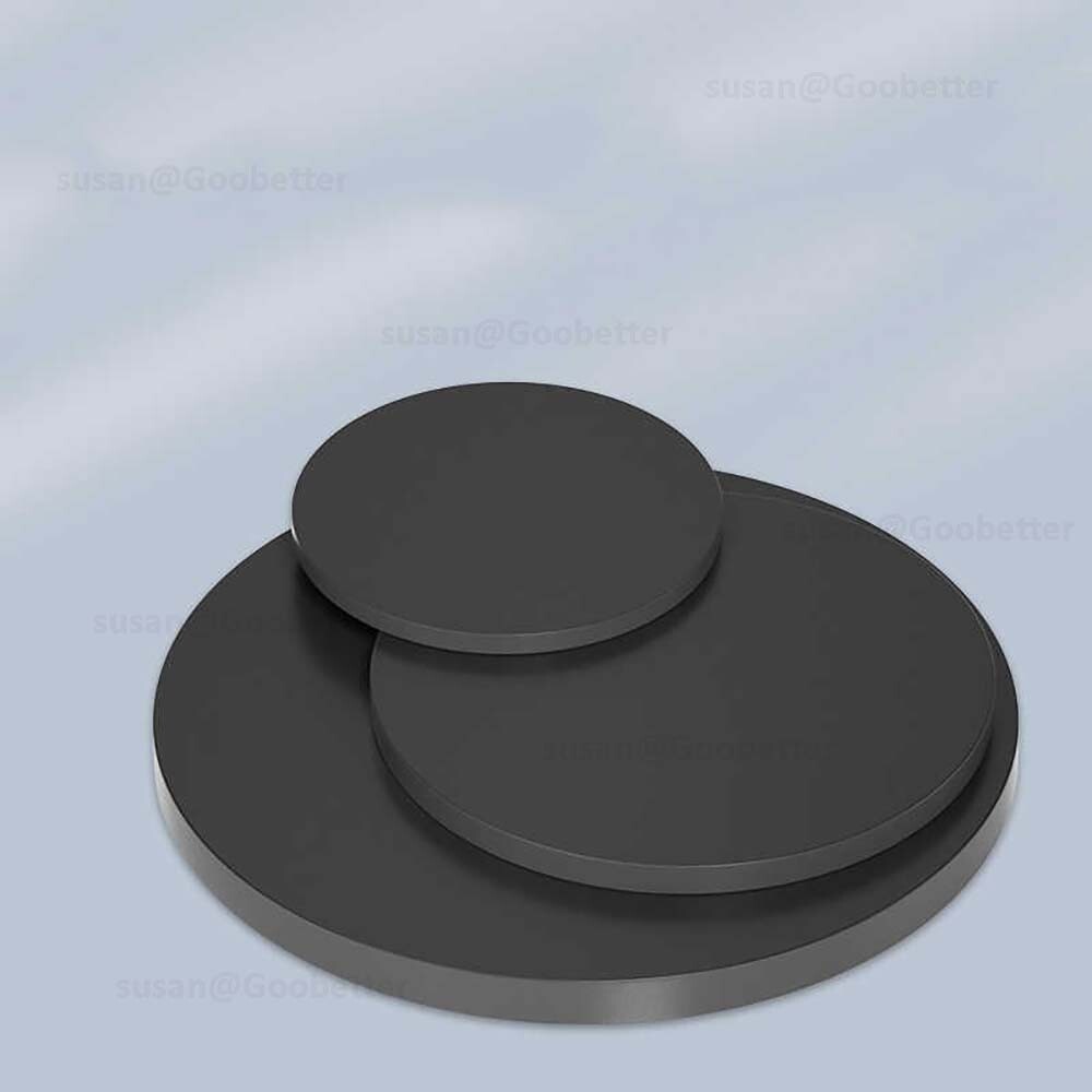 Circles Cut Disc Black PP Plastic Round Discs, Custom Sizes