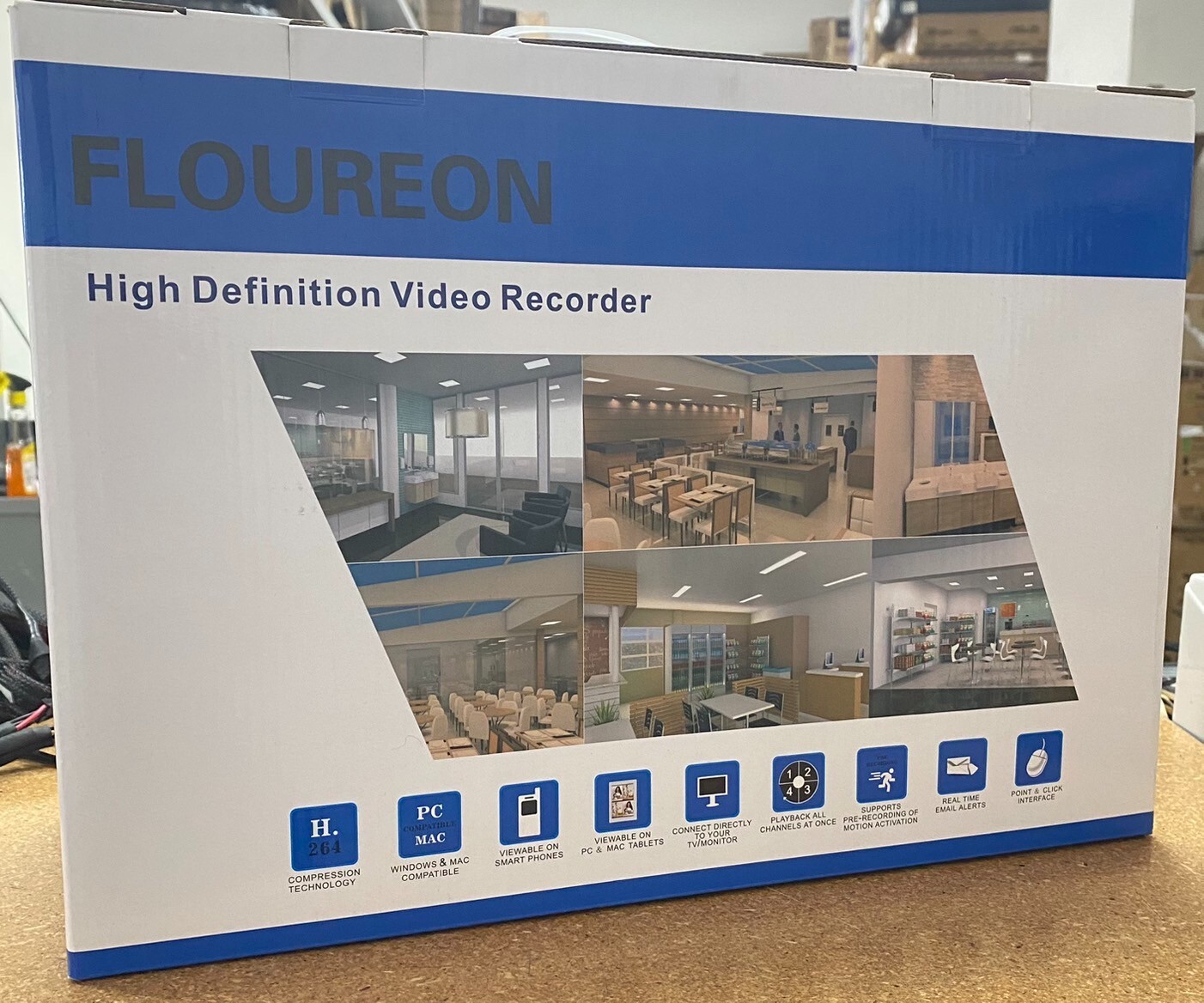 [NEW] Floureon CCTV 4-Camera Kit with H.264 4-Channel Digital Video Recorder