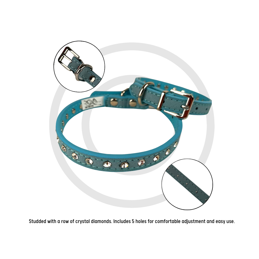 Breathable Harness, Leash & Collar Set (Blue) - Small