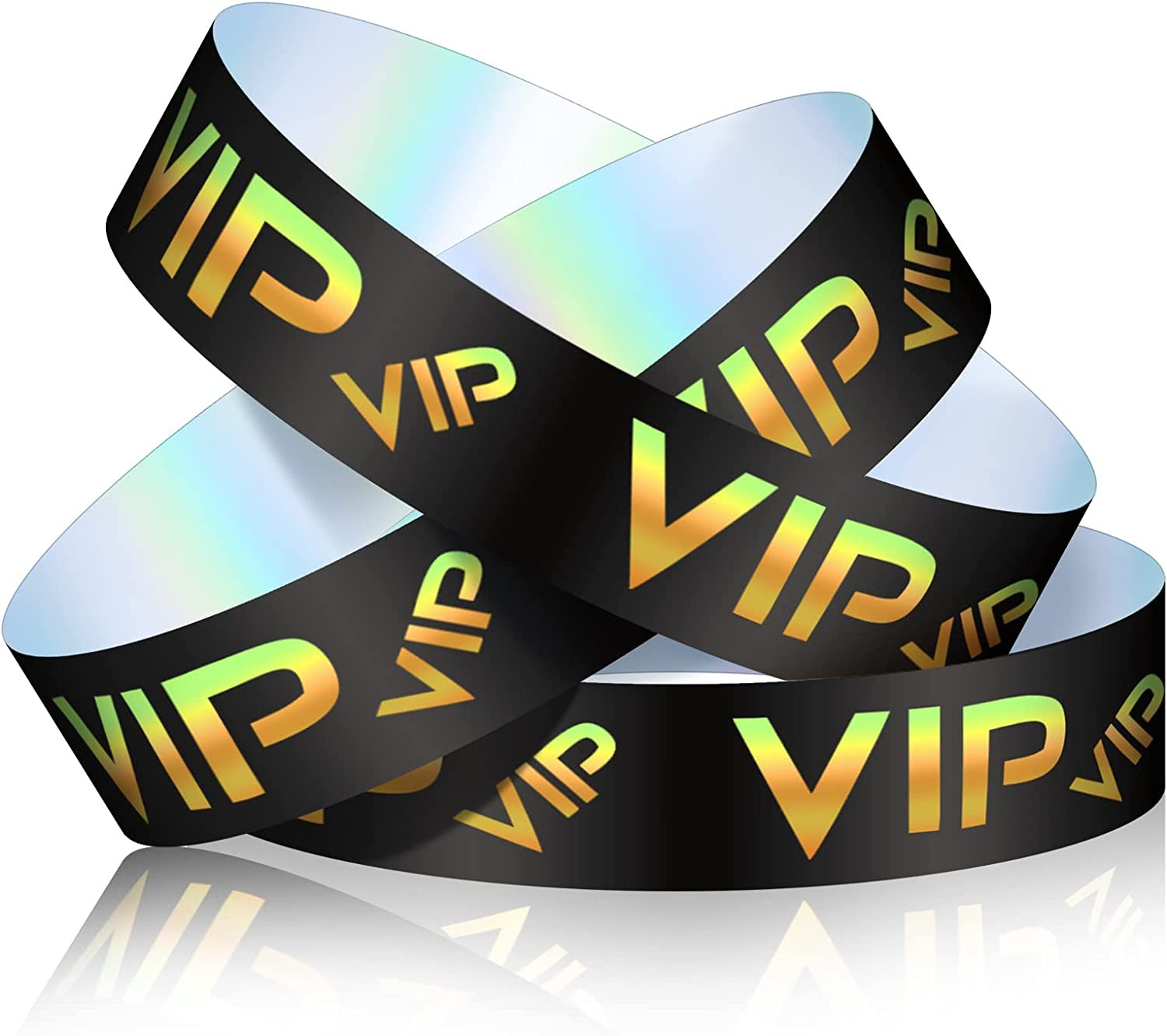 500 Pack VIP Plastic Wristbands Party Wristbands for Events VIP Wristbands