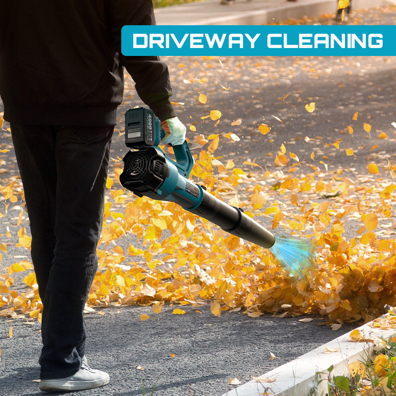 Seesii Leaf Blower Cordless 780 CFM Handheld Electric Leaf Blower 2 Battery 21V