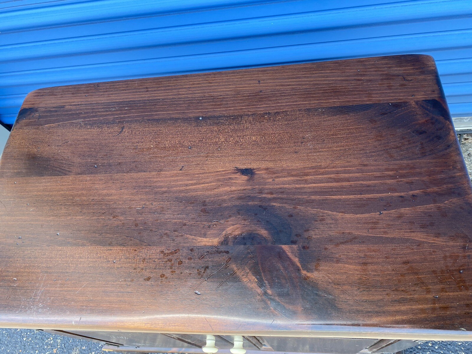 Ethan Allen Dark Antiqued Pine Old Tavern Mid Century RECORD CABINET