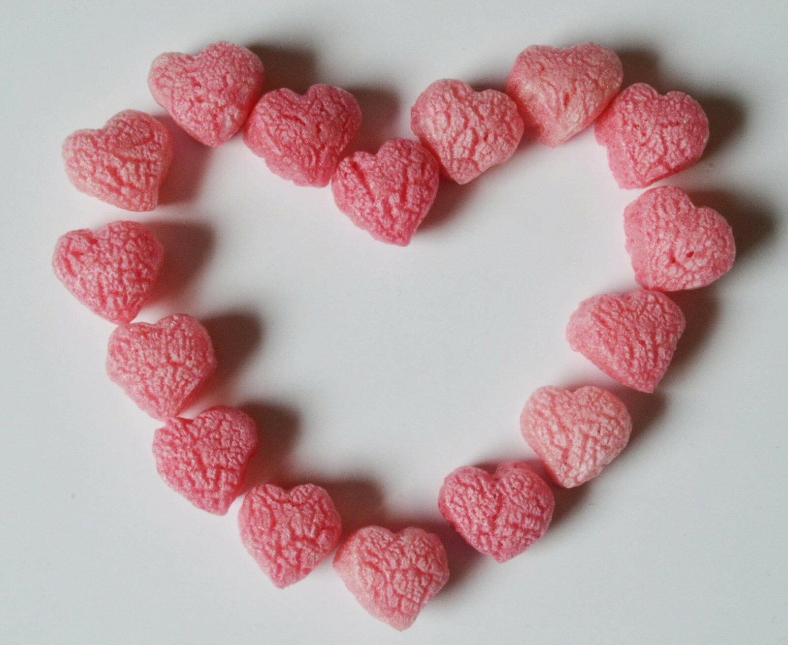 FunPak Packing Peanuts Pink Heart Shape 1.5 cu ft bag Compostable Biodegradable