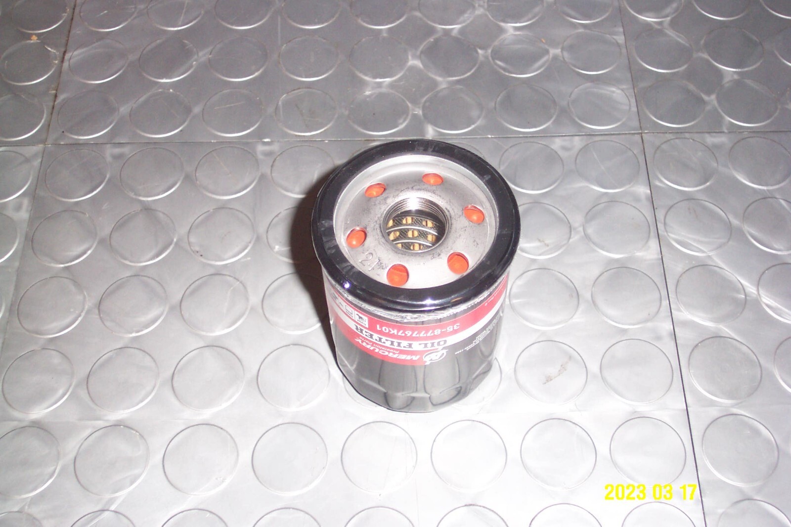 Mercury Quicksilver Verado Oil Filter L4 135 - 200HP OEM PN 35-877767K01 2 pack