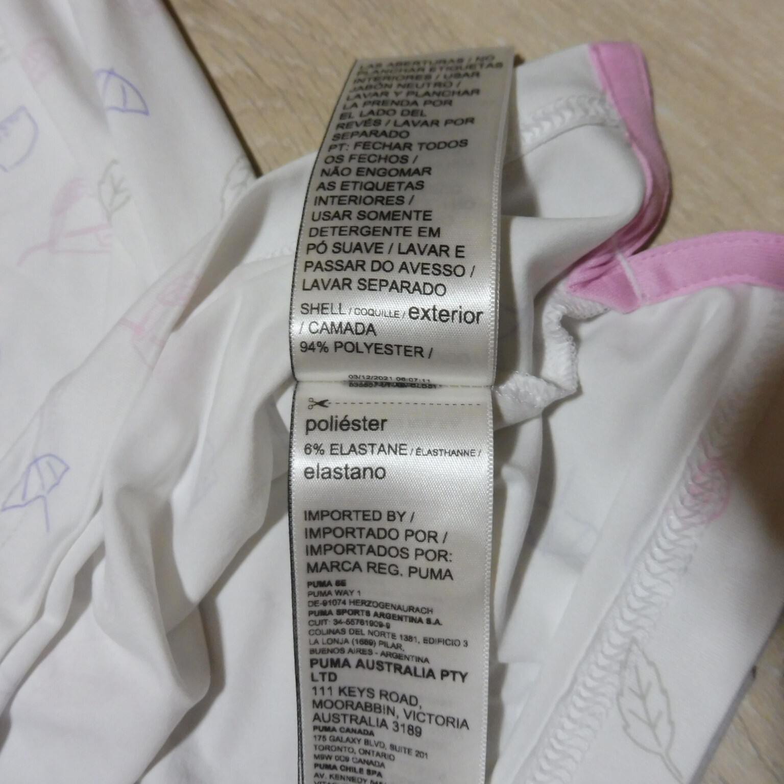 PUMA ARNOLD PALMER Mens XL CONTENDER POLO SHIRT WHITE LAVENDER CLOUDSPUN AP