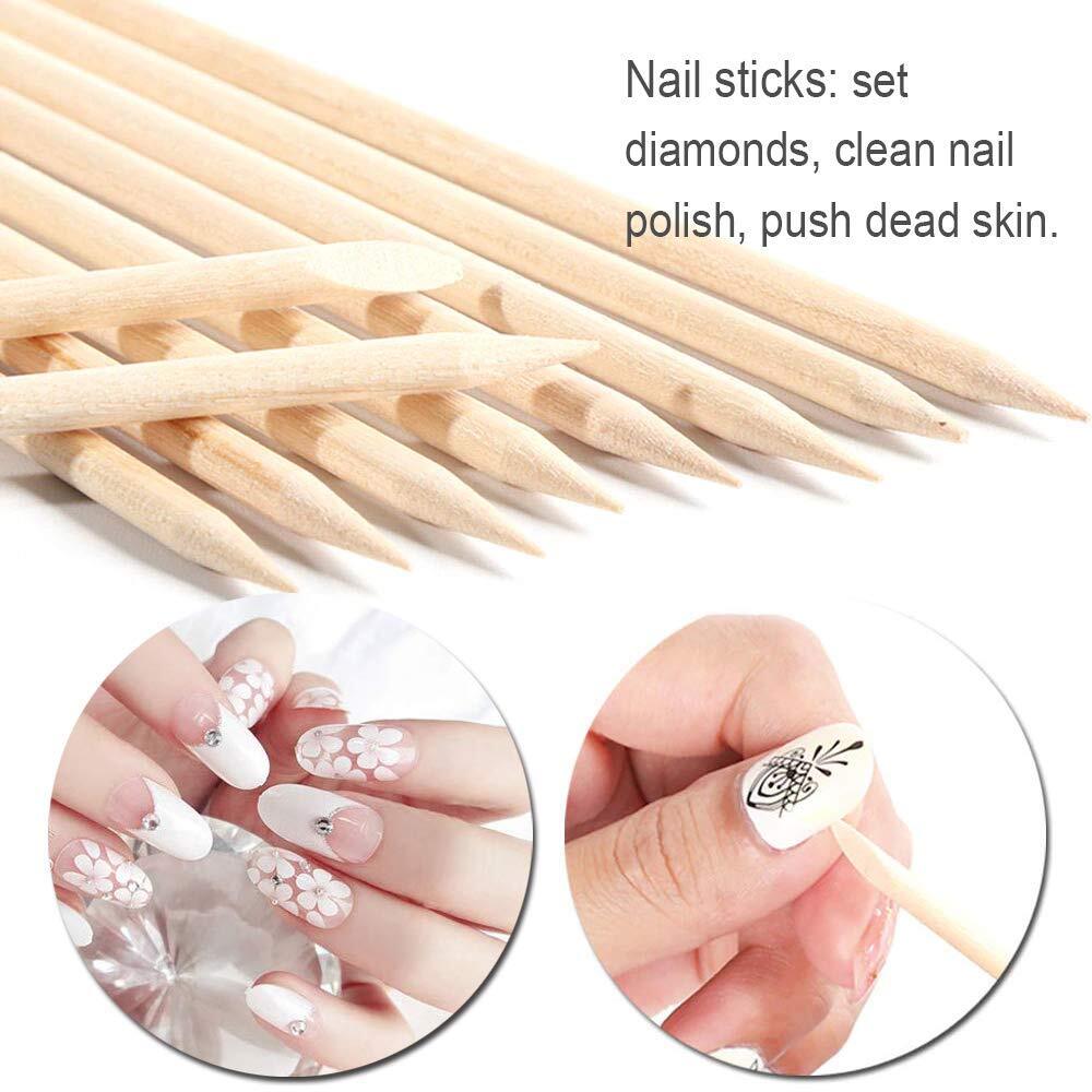 NEW Full Natural Acrylic Nail Art Kit Glitter Powder Manicure Set Brush Tools US