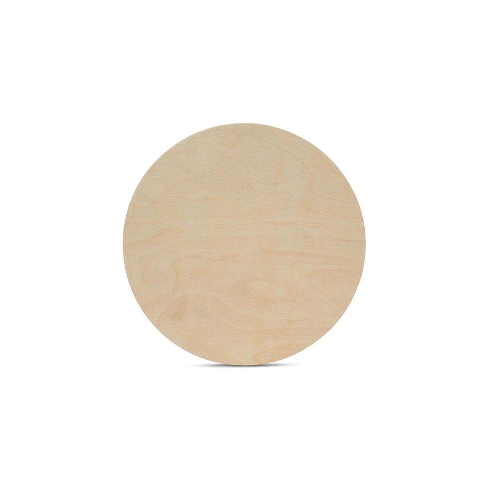 Wood Circle Discs 5 inch 1/2 inch Thick, Unfinished Birch Rounds | Woodpeckers