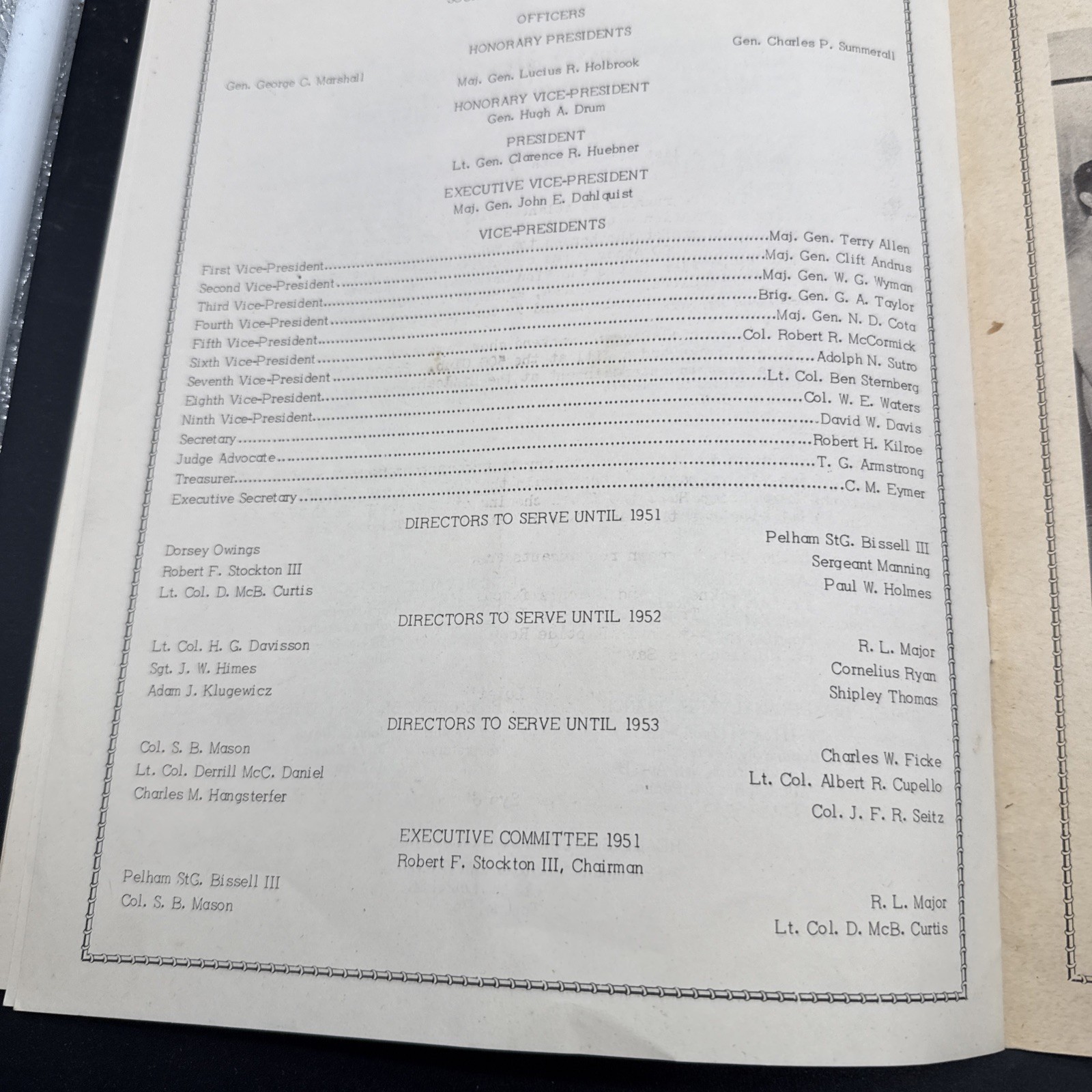 WWI AEF U.S. Army 1st Infantry Division Society 33rd Annual Reunion Big Red One