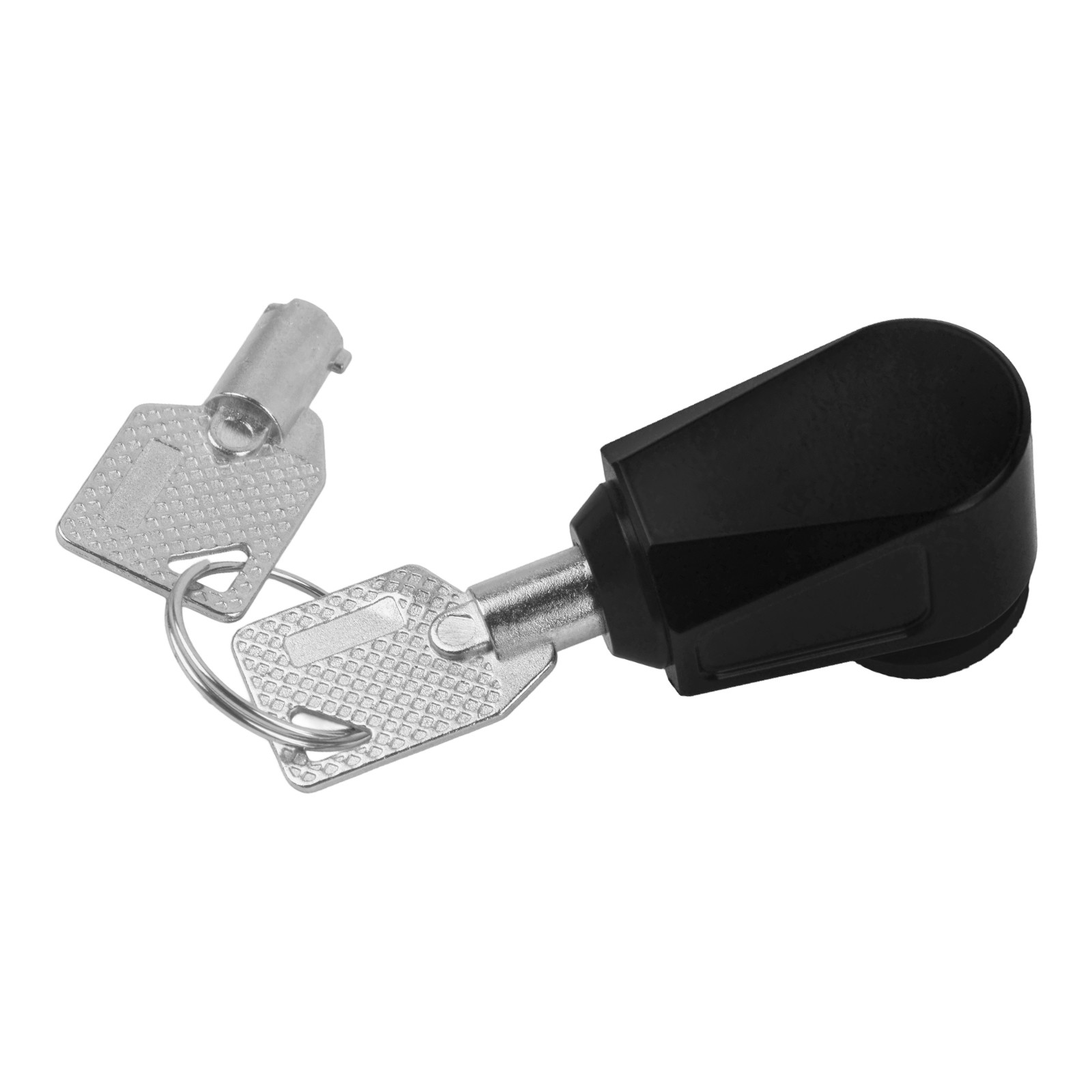 Black Seat Lock Push Pin 2 Keys Anti Theft Set For Harley Dyna Softail Touring