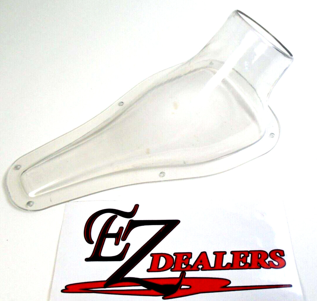 Single 3" Clear NACA Air/Brake Duct NACA Duct 3" Tube Molded Plastic