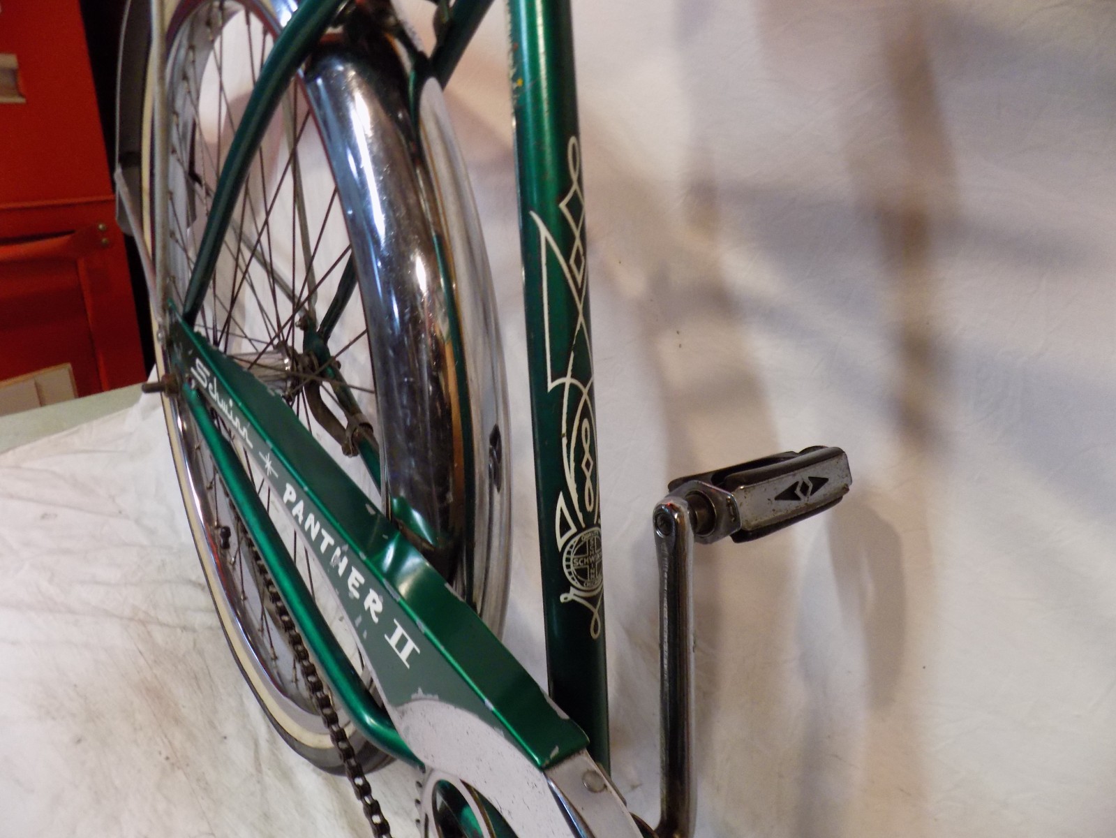 1960 SCHWINN PANTHER II MENS PEANUT TANK BICYCLE S7 AMERICAN JAGUAR CORVETTE 68