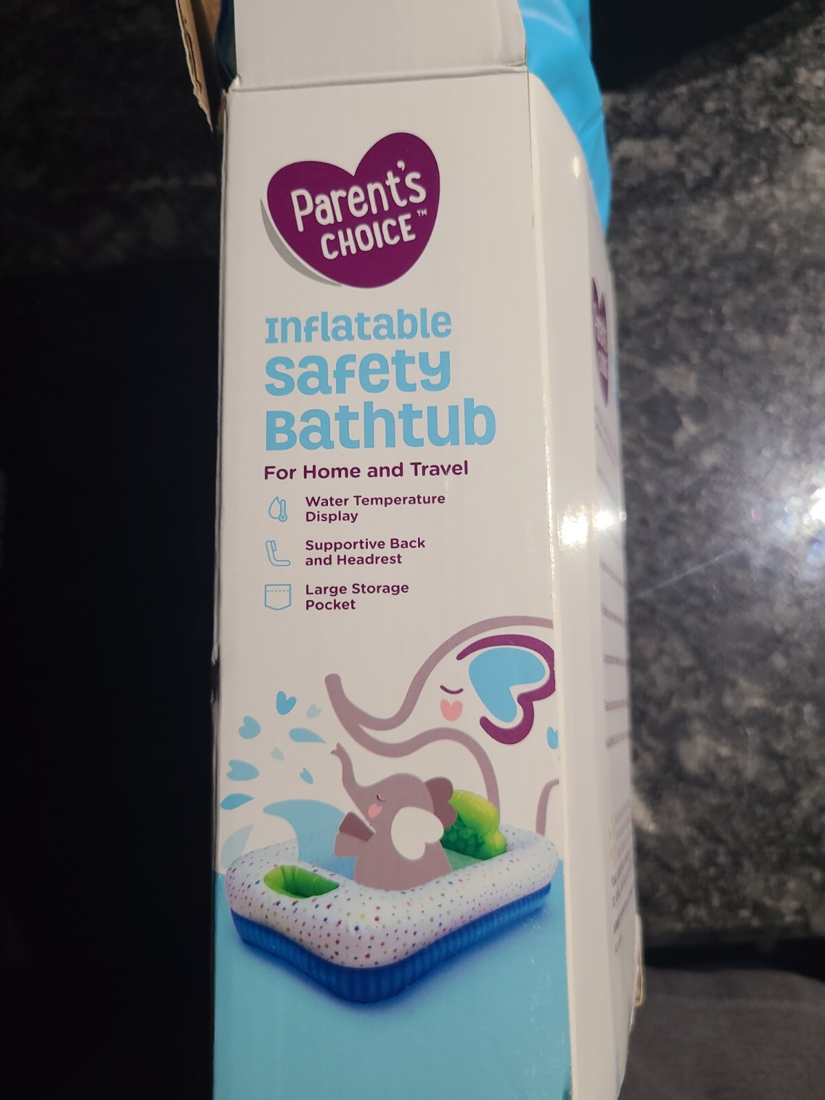 Child's Parents Choice Inflatable Baby Safety Bathtub for Home & Travel