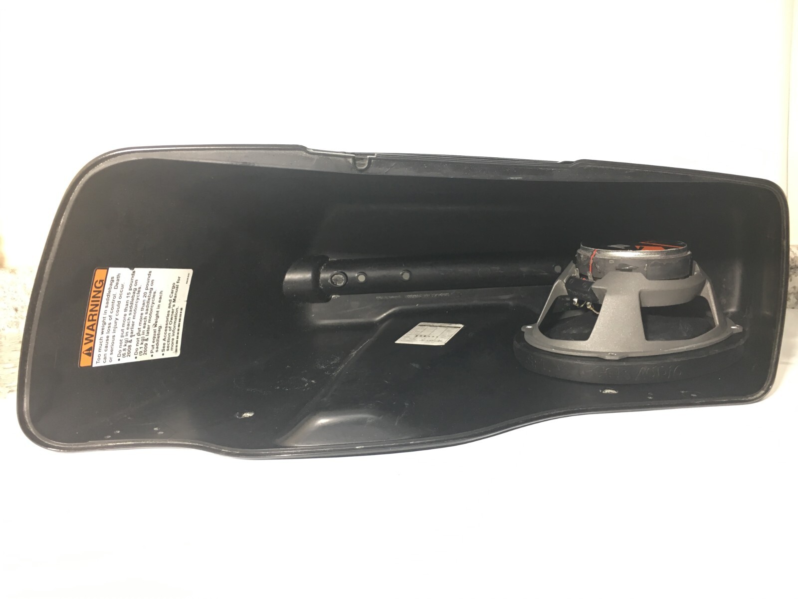 8" Rear Harley Saddlebag Speaker Mounting Ring Adapters w/GRILLS 2014-2023