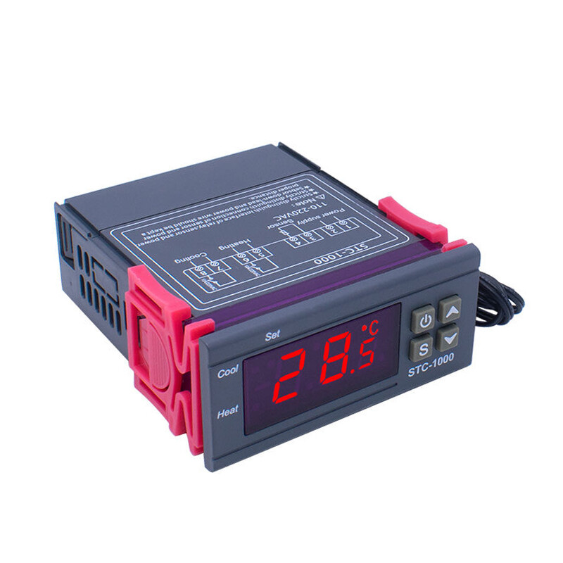 2pcs STC-1000 AC 110V-220V Digital Temperature Controller Thermostat With Sensor