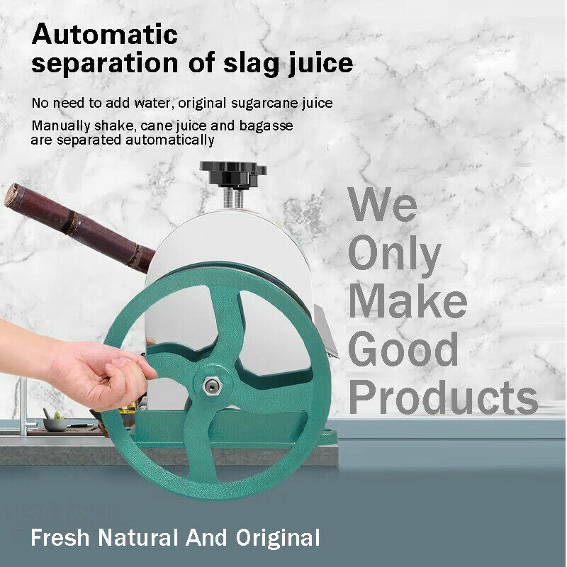 Commercial Manual Sugar Cane Press Juicer Juice Machine Extractor Mill 50kg/h